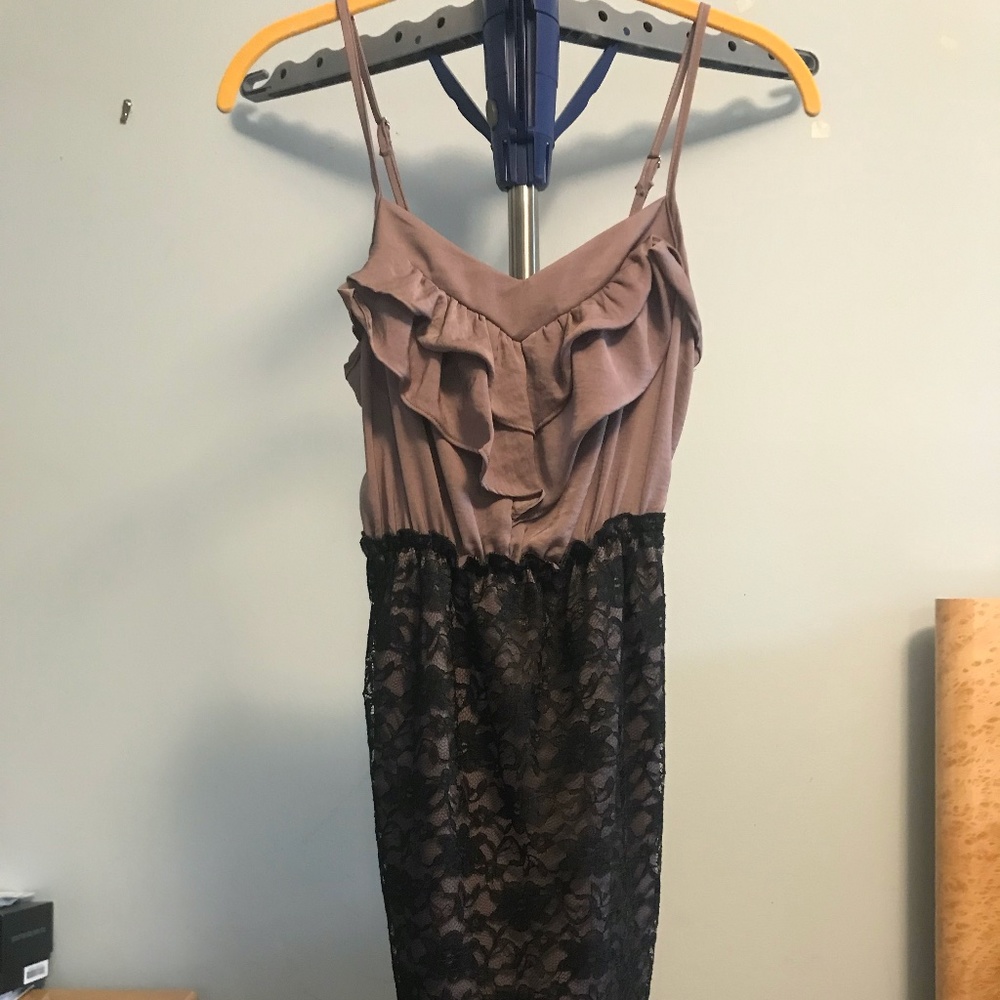 Xhilaration Ruffle and Lace Cocktail Dress